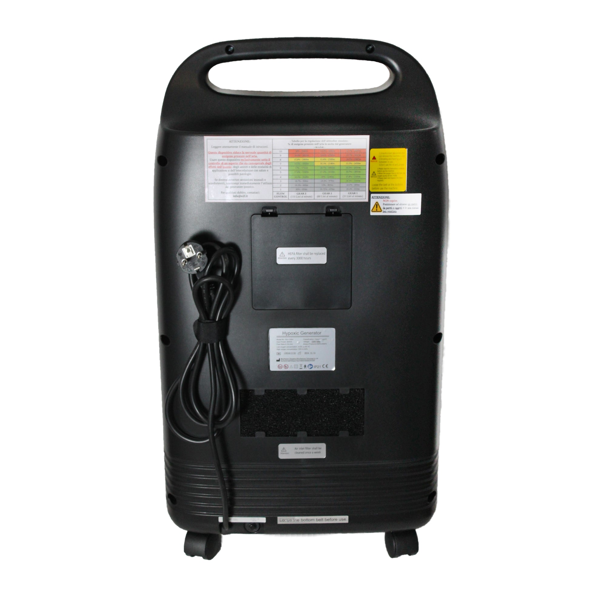 altura simulata camera iperbarica ipossica iperbarica